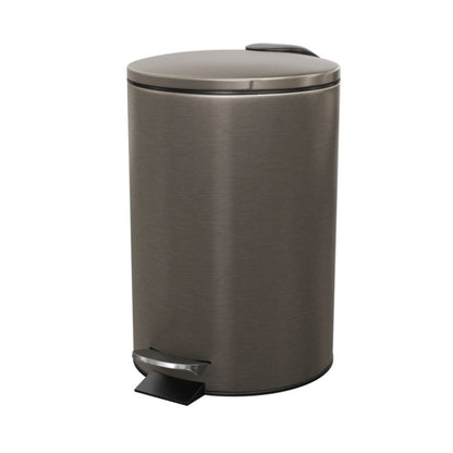 GoodHome Koros badeværelsesaffaldsspand med soft-close 3 l titanium