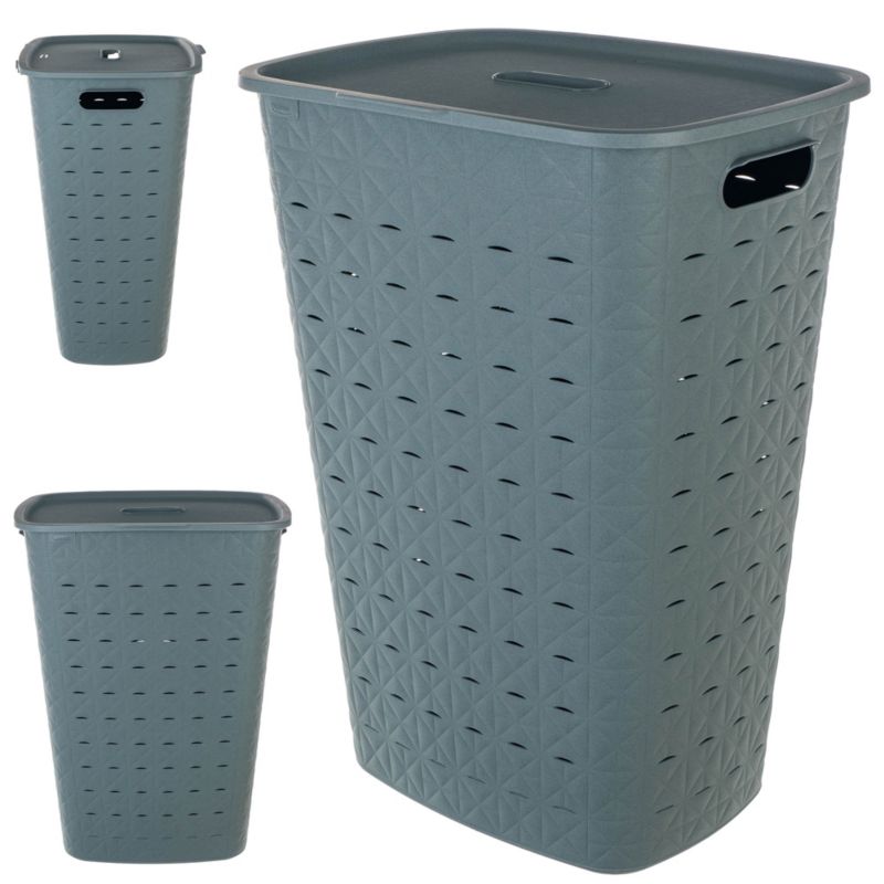 Curver Softex vasketøjskurv 56L turkis 1 stk.