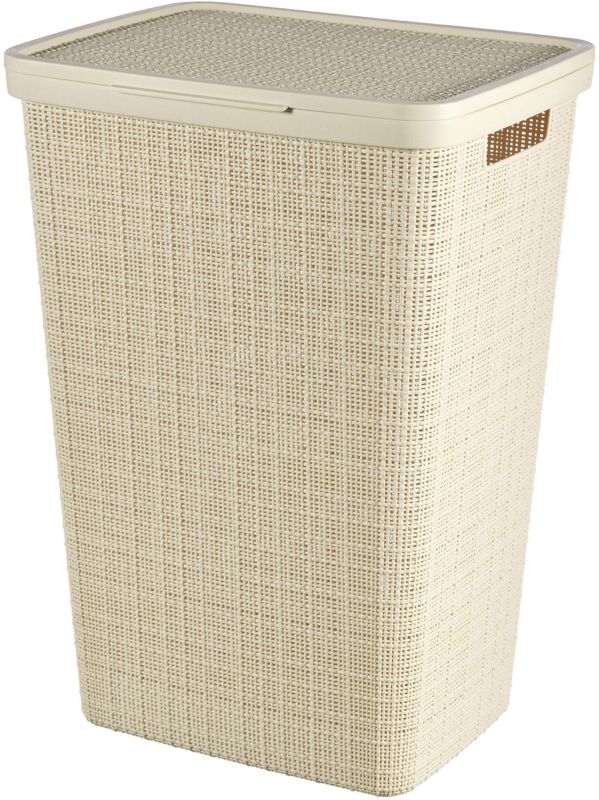 Curver Jute vasketøjskurv 58 l i creme