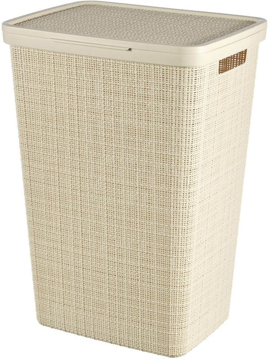 Curver Jute vasketøjskurv 58 l i creme