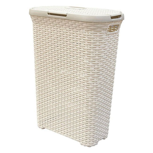 Curver Natural Style vasketøjskurv 40 l i cremefarve