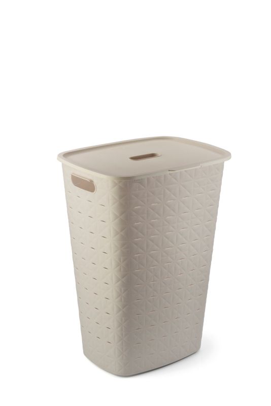 Vasketøjskurv Softex 56 L Beige Polypropylen