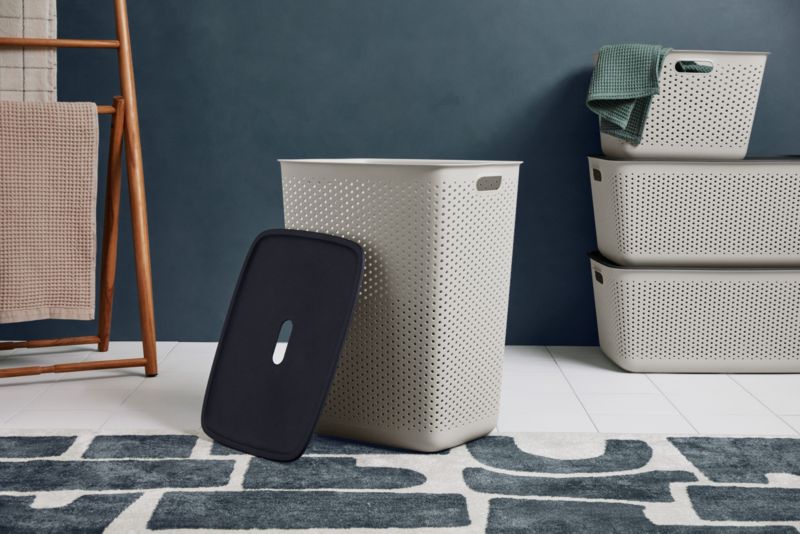 Vasketøjskurv Openstore Krem 60 L 45x34x58 cm