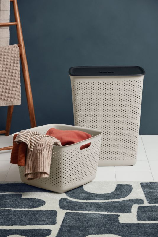 Vasketøjskurv Openstore Krem 60 L 45x34x58 cm