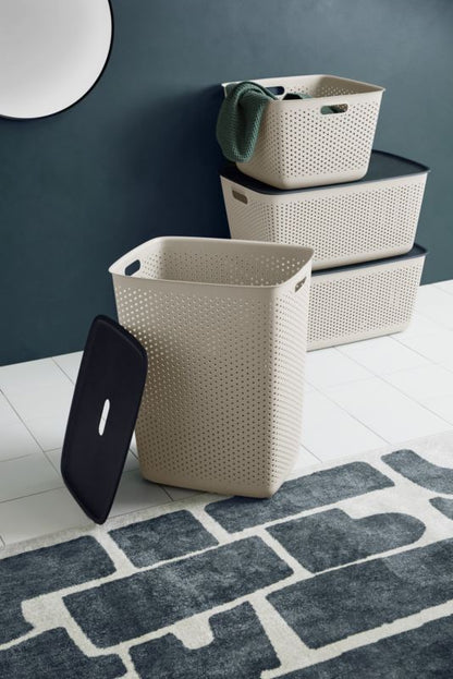 Vasketøjskurv Openstore Krem 60 L 45x34x58 cm