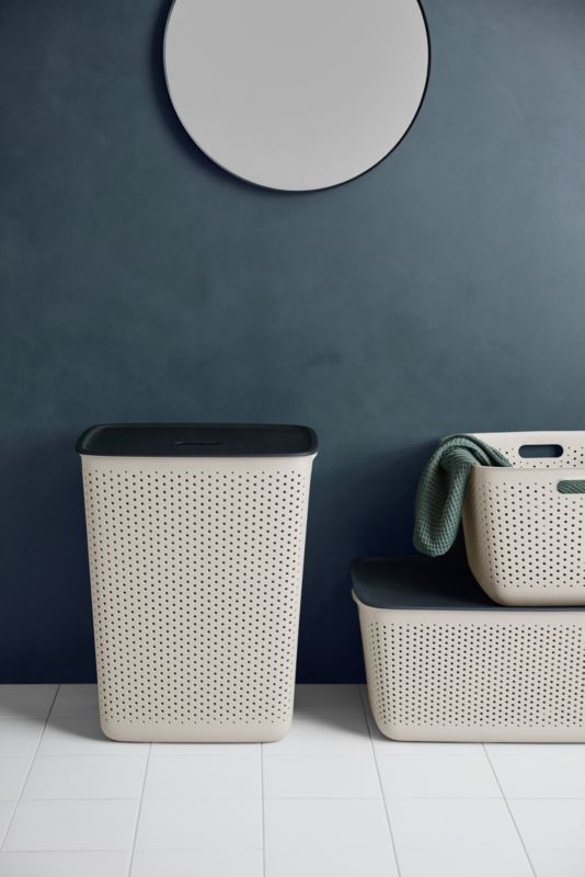 Vasketøjskurv Openstore Krem 60 L 45x34x58 cm