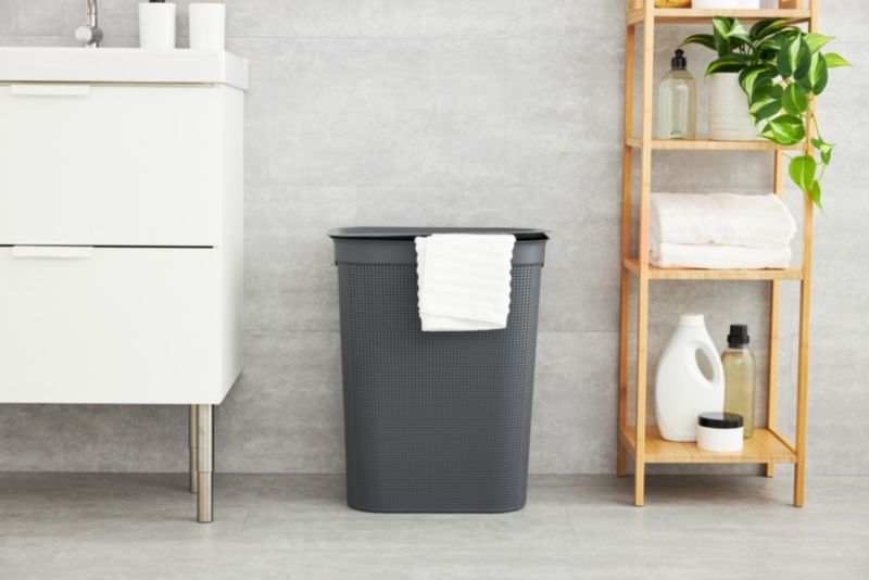 Vasketøjskurv 50 L Antracit 43,1 x 34 x 52,9 cm | 7610859199096