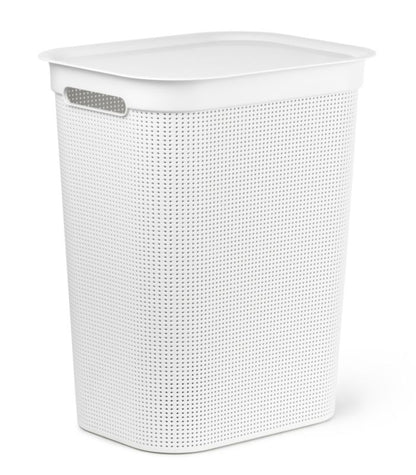 Vasketøjskurv 50 L Hvid 43,1 x 34 x 52,9 cm