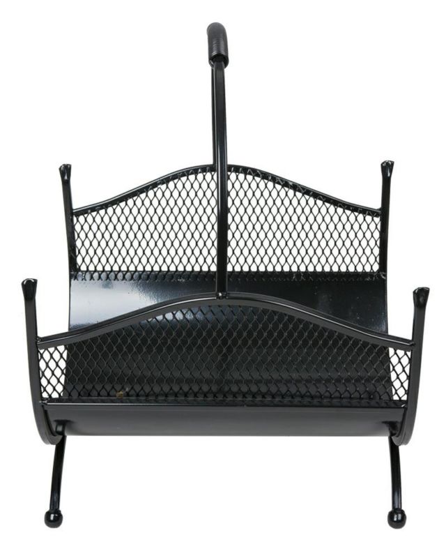 Brændekurv Criss 40x37x52 cm Sort Metal