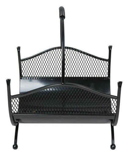 Brændekurv Criss 40x37x52 cm Sort Metal