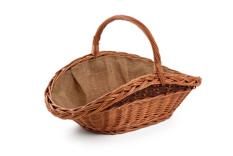 Brændekurv Nicea 61x36x36 cm Flet Natur