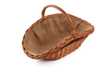 Brændekurv Nicea 61x36x36 cm Flet Natur