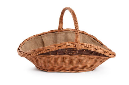 Brændekurv Nicea 61x36x36 cm Flet Natur