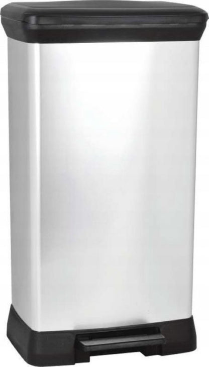 50 L affaldsspand Curver Deco Bin, metaliseret