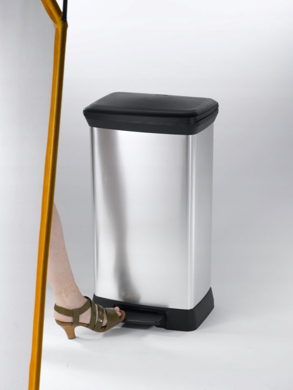50 L affaldsspand Curver Deco Bin, metaliseret