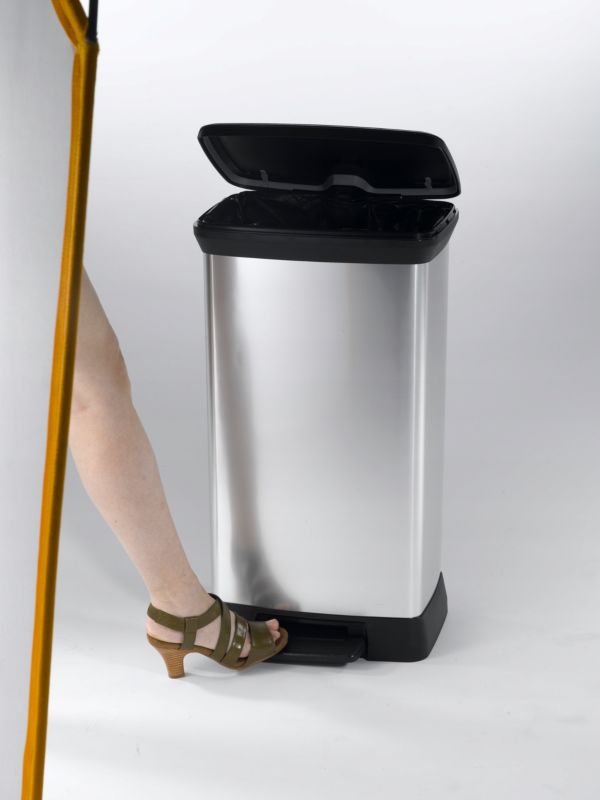 50 L affaldsspand Curver Deco Bin, metaliseret