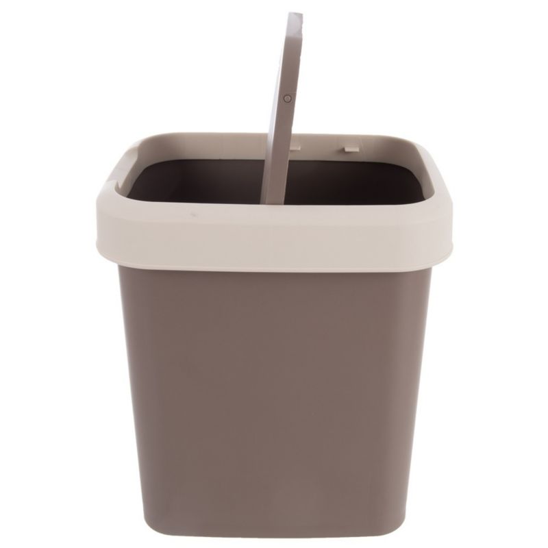 Affaldsspand Plast Brun 12 L med Vippelåg 27 x 22 x 31 cm