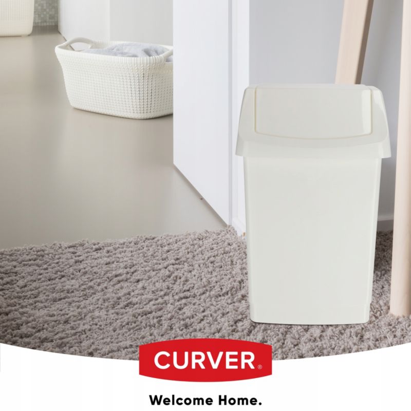 Affaldsspand Curver Click-IT 15L, hvid