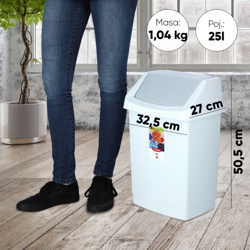 Affaldsspand Curver Click-IT 25L, grå