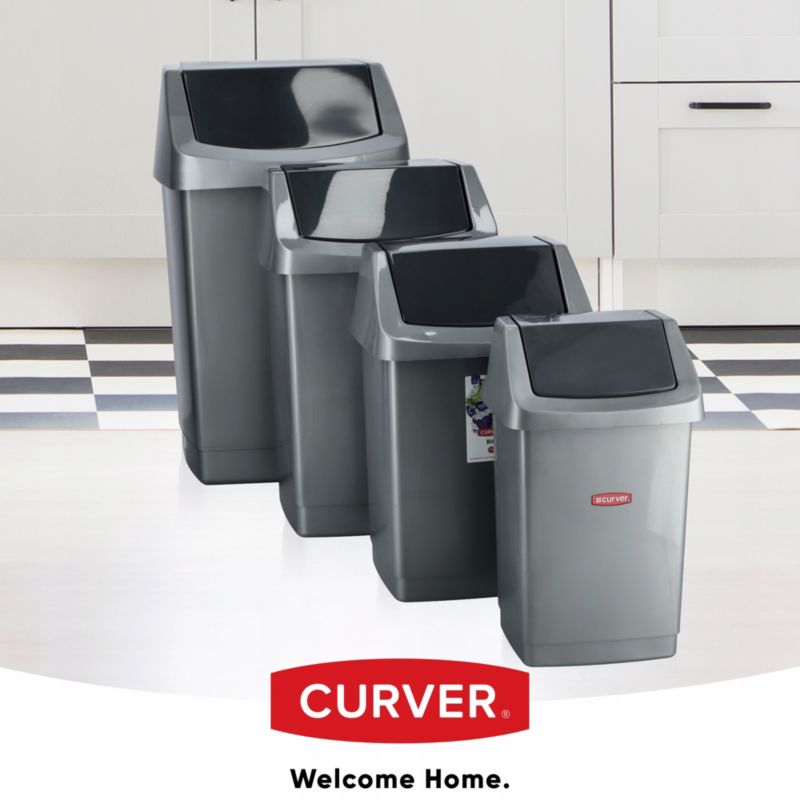 Curver Click-IT affaldsspand 50L, grafit
