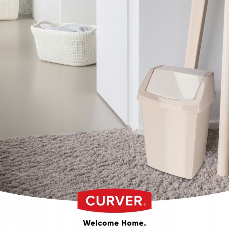 Curver Click-IT affaldsspand 9L, beige