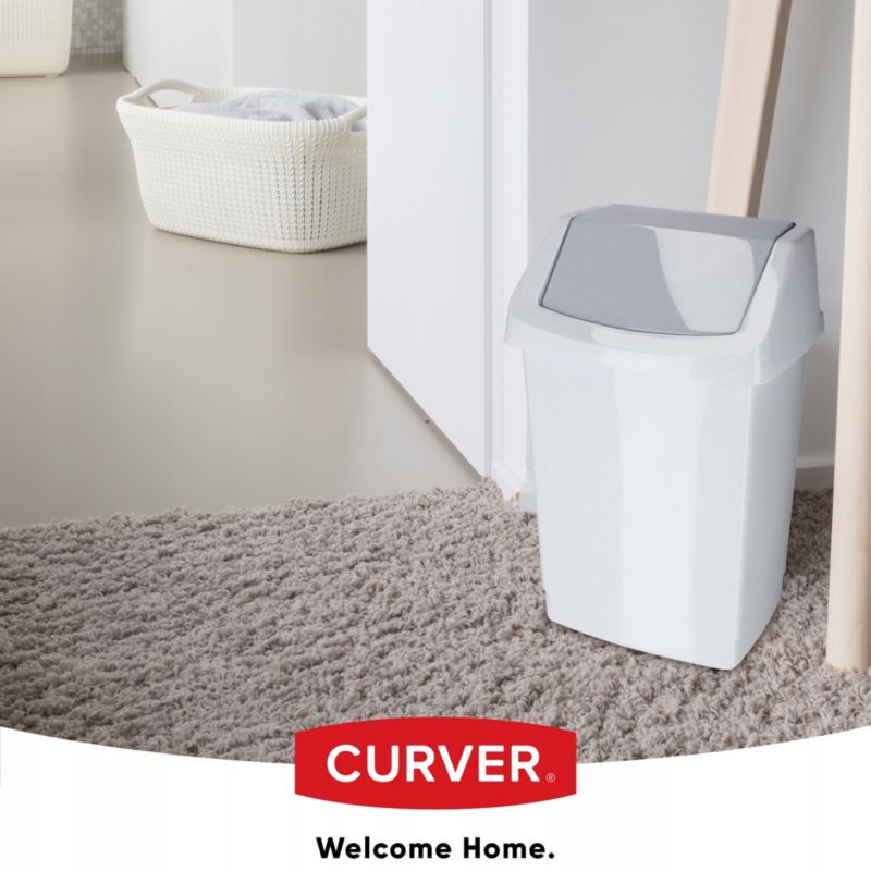 Curver Click-IT affaldsspand 9L, grå, 1 stk.