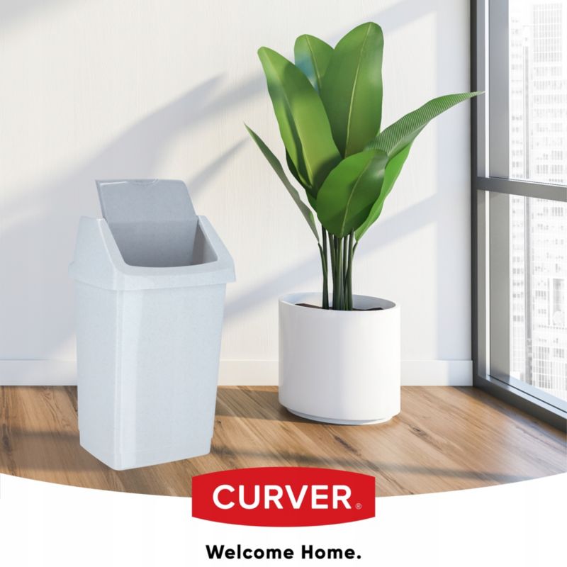 Curver Click-IT affaldsspand 9L, grå, 1 stk.