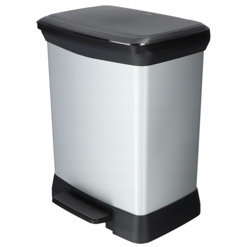 Curver Deco Bin affaldsspand 10L + 18L, sølv