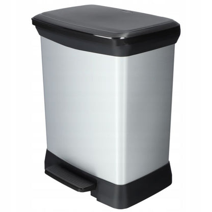 Curver Deco Bin affaldsspand 10L + 18L, sølv