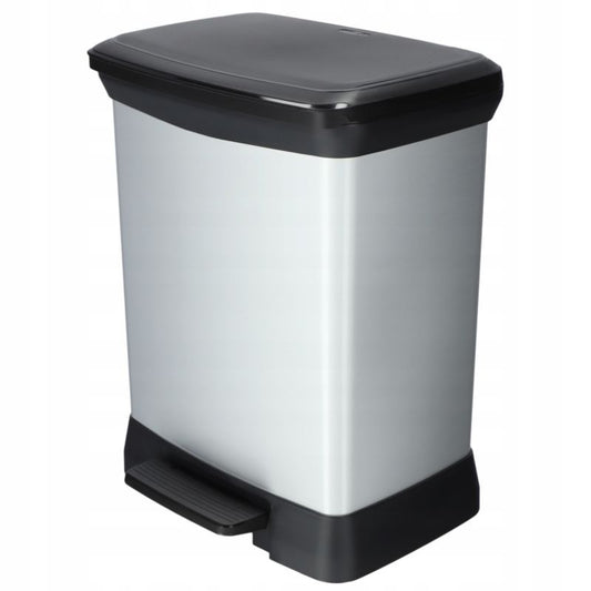 Curver Deco Bin affaldsspand 10L + 18L, sølv