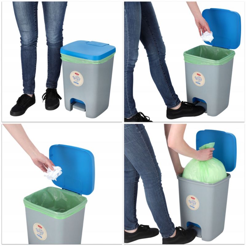 Curver Essentials skraldespand 20L, blå