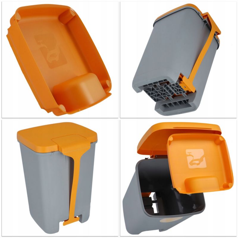 Curver Essentials affaldsspand 20L, gul