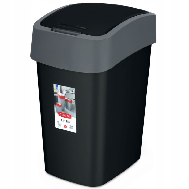 Curver Flip Bin affaldsspand 10L, sort