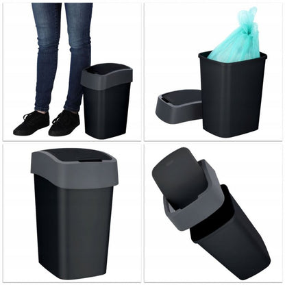 Curver Flip Bin affaldsspand 10L, sort