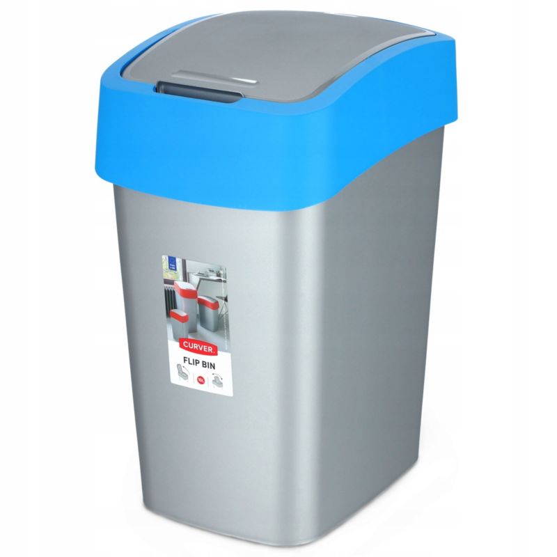 Curver Flip Bin 10L affaldsspand, blå