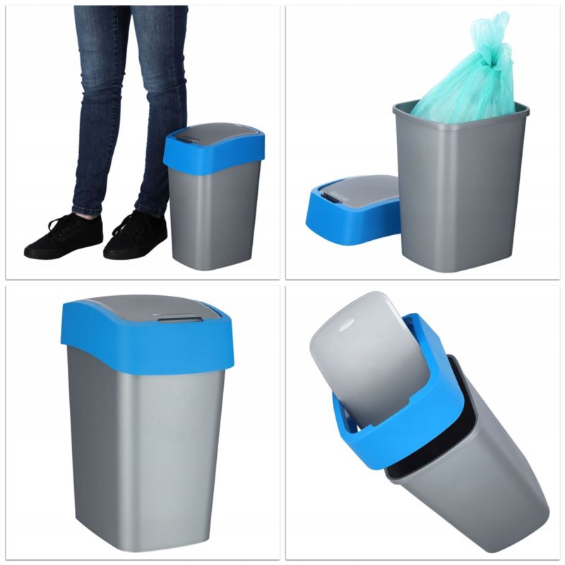 Curver Flip Bin 10L affaldsspand, blå