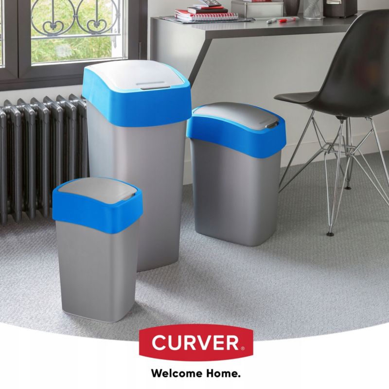 Curver Flip Bin 10L affaldsspand, blå