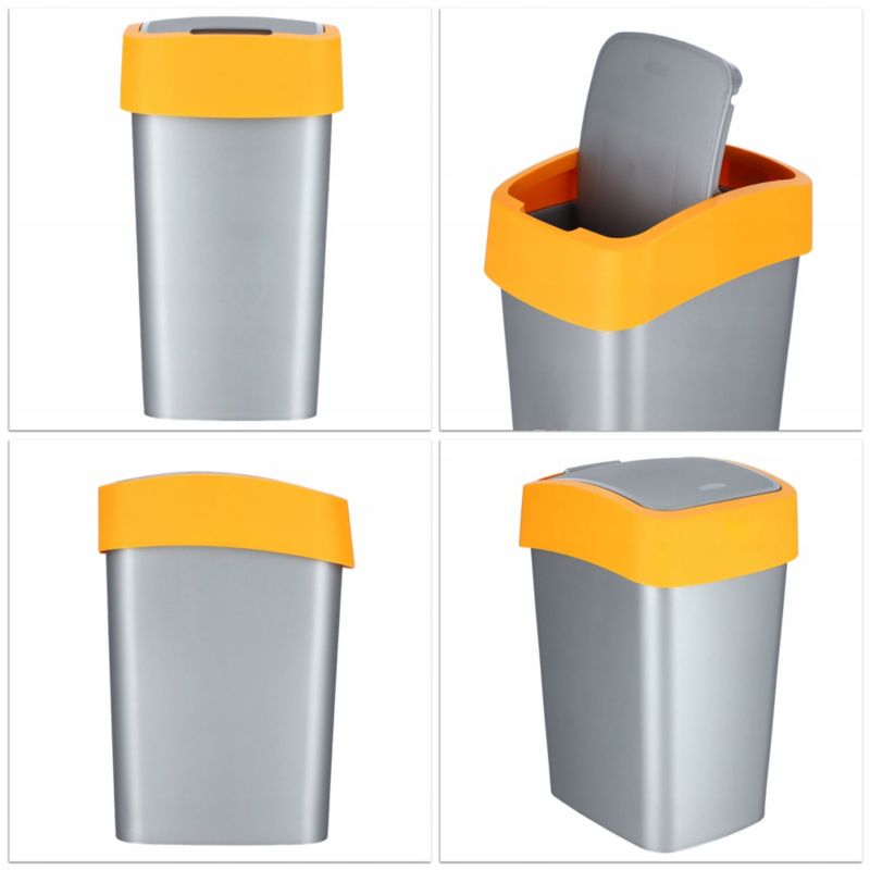 Curver Flip Bin affaldsspand 10L, gul