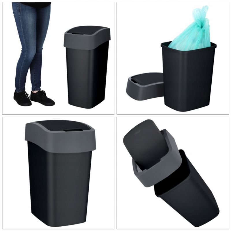 Curver Flip Bin affaldsspand 50L, sort