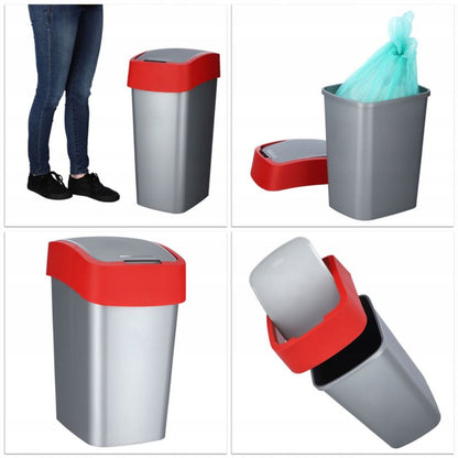 Curver Flip Bin 50L affaldsspand, rød, 1 stk.
