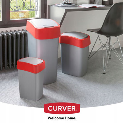 Curver Flip Bin 50L affaldsspand, rød, 1 stk.
