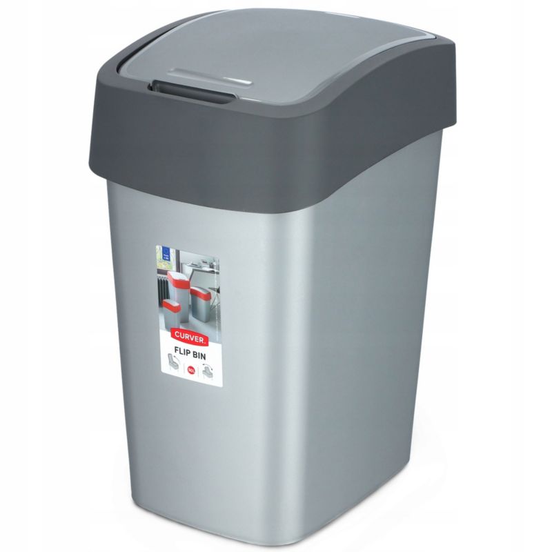 Curver Flip Bin affaldsspand 50L, grafit, 1 stk.