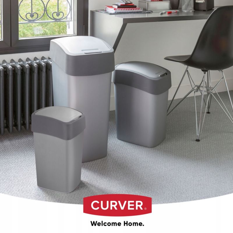 Curver Flip Bin affaldsspand 50L, grafit, 1 stk.