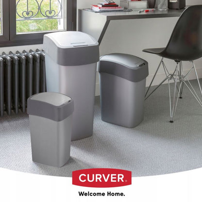 Curver Flip Bin affaldsspand 50L, grafit, 1 stk.