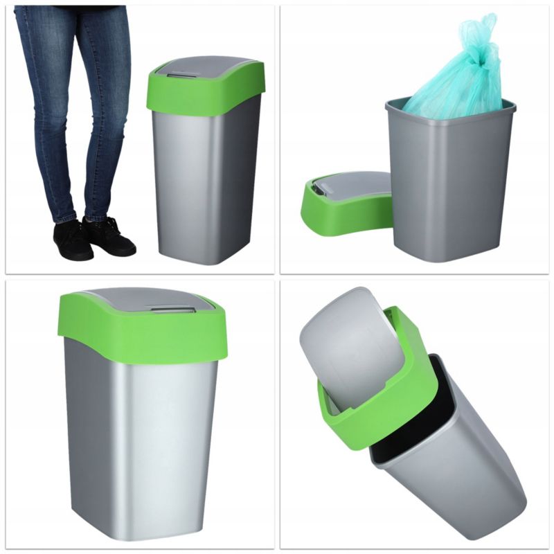 Curver Flip Bin affaldsspand 50L, grøn