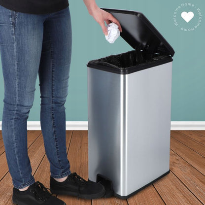 Curver Slim Bin affaldsspand 40L, sølv