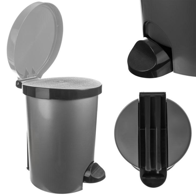 Pedalspand 15 L Grå 3253921319233