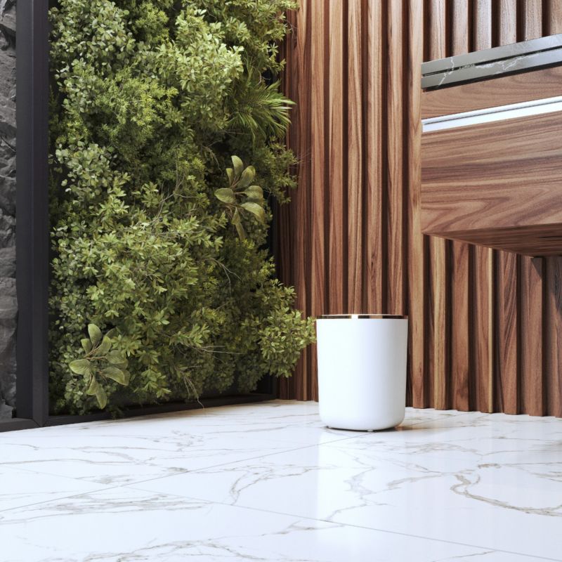 Berøringsfri Affaldsspand med Sensor 12L Hvid/Rosegold | 5905036624600