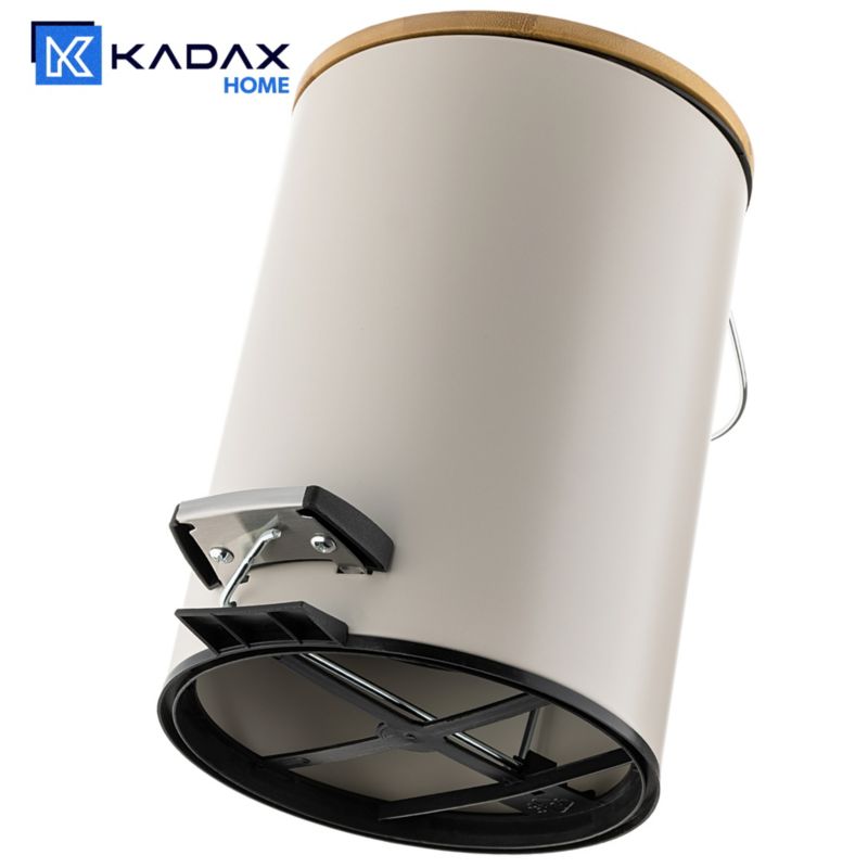 Badeværelsesspand 3 L Beige Metal med Pedal 5903699472187