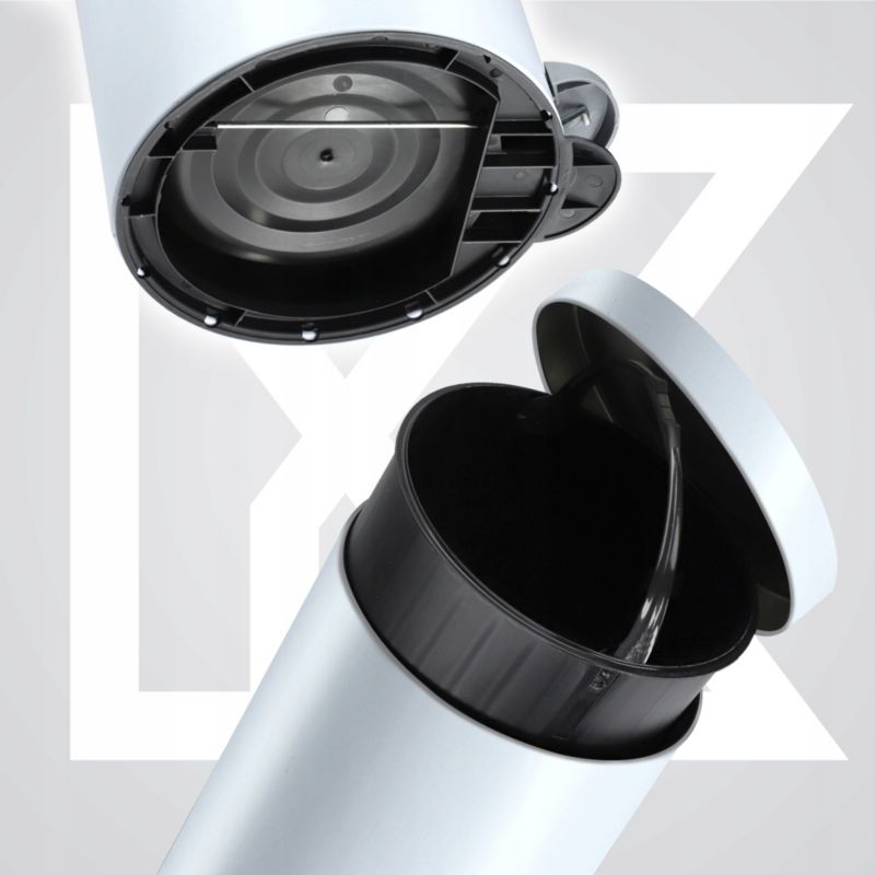 Pedalspand 14 L Hvid Metal